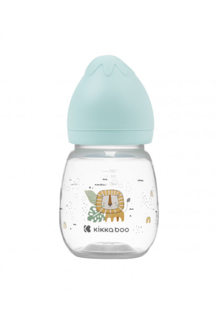 Dojčenská fľaša 180ml 3m+ Savanna Mint KikkaBoo