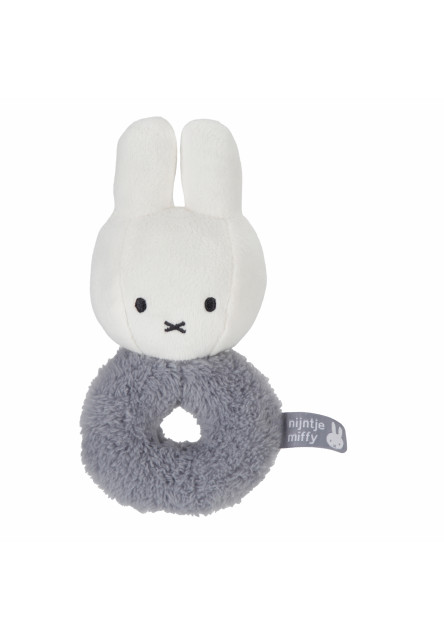 Hrkálka králiček Miffy Fluffy Blue Little Dutch