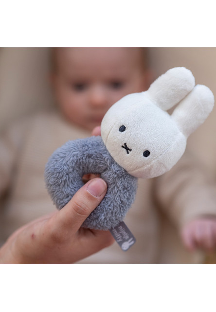 Hrkálka králiček Miffy Fluffy Blue