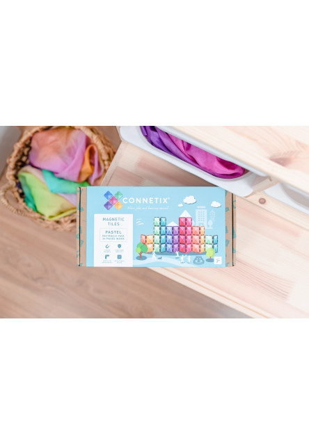 Magnetická stavebnica - Pastel Rectangle Pack 24 ks
