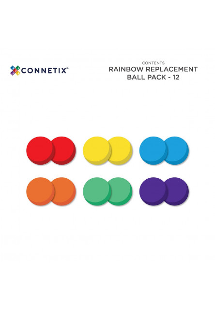 Magnetická stavebnica - Rainbow Ball Pack 12 ks