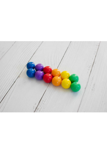 Magnetická stavebnica - Rainbow Ball Pack 12 ks
