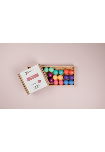 Magnetická stavebnica - Pastel Ball Pack 16 ks