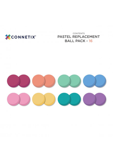 Magnetická stavebnica - Pastel Ball Pack 16 ks