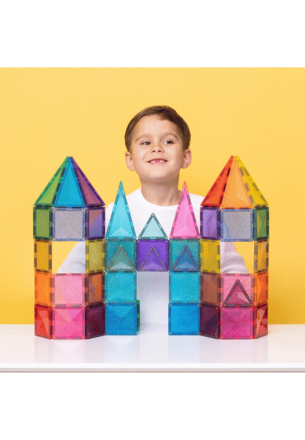 Magnetická stavebnica - Glitter Castle Pack 48 ks