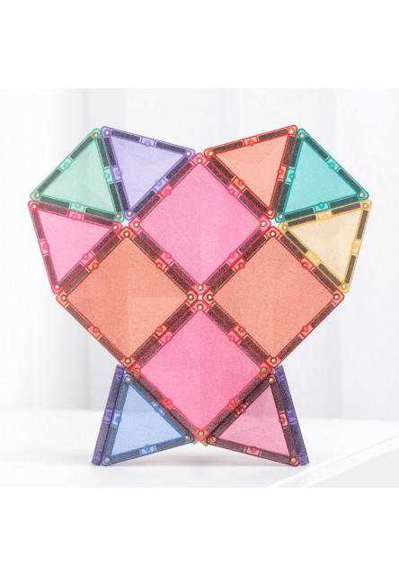 Magnetická stavebnica - Glitter Castle Pack 48 ks