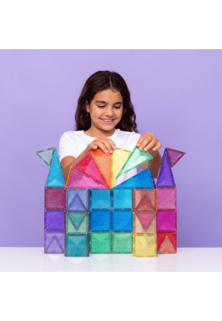 Magnetická stavebnica - Glitter Castle Pack 48 ks