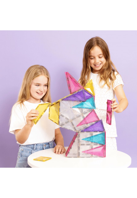 Magnetická stavebnica - Glitter Unicorn Pack 56 ks