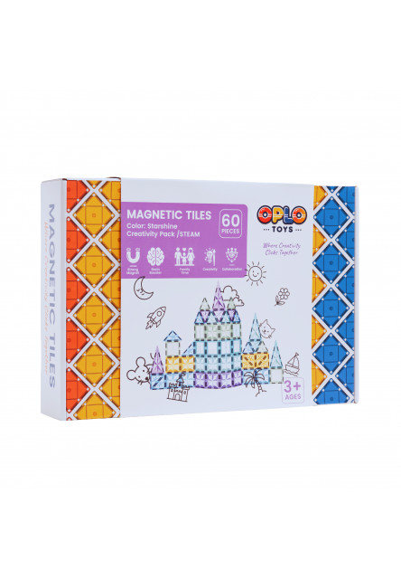Magnetická stavebnica Oplo Toys - Starshine Frozen 60 KS 