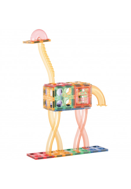 Magnetická stavebnica - Guľôčková dráha Macaron 108 KS