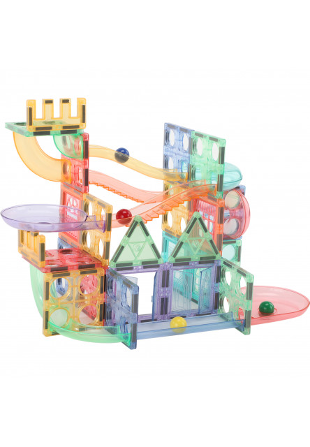 Magnetická stavebnica - Guľôčková dráha Macaron 108 KS
