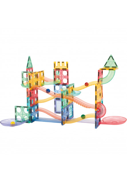 Magnetická stavebnica - Guľôčková dráha Macaron 108 KS