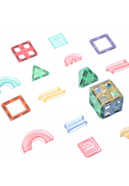 Magnetická stavebnica - Guľôčková dráha Macaron 108 KS