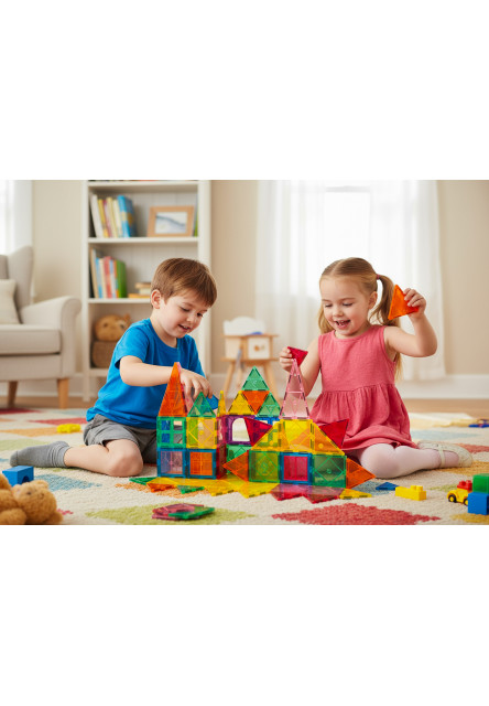 Magnetická stavebnica - Rainbow 60 KS 