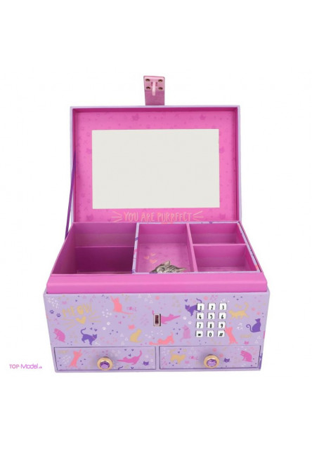 Šperkovnica Top Model KITTY na číselný kód