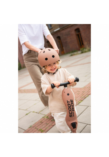 Odrážadlo kolobežka 2v1 Highwaykick 1 Push and Go mocha