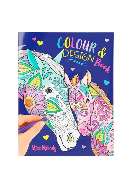 Color & Design Book, 40x omalovánka Miss Melody