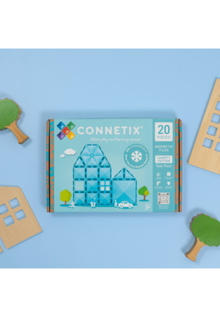 Magnetická stavebnica - Charity Pack Teal 20 ks
