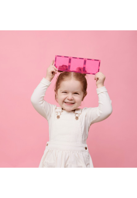 Magnetická stavebnica - Charity Pack Pink 20 ks