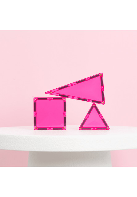 Magnetická stavebnica - Charity Pack Pink 20 ks