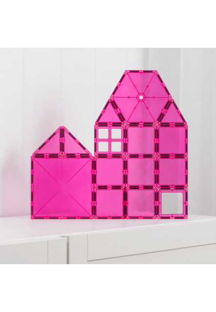 Magnetická stavebnica - Charity Pack Pink 20 ks