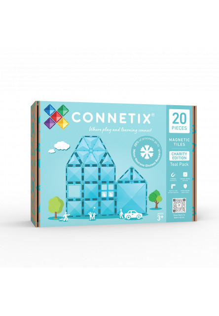Magnetická stavebnica - Charity Pack Teal 20 ks