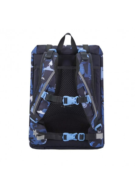 Školská ergonomická sada Retro 22L – Dinosaur Dark Blue