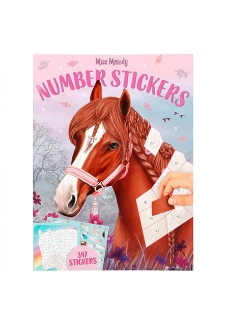 Number Stickers, 8 motívov, 347 samolepiek Miss Melody
