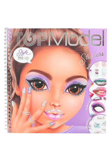 Style me up blok, so samolepkami Top Model