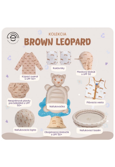 Nafukovacie koleso Brown Leopard 55 cm