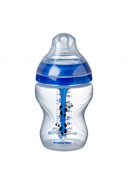 Dojčenská fľaša ANTI-COLIC, 0+, 260 ml, modrá, 1ks Tommee Tippee