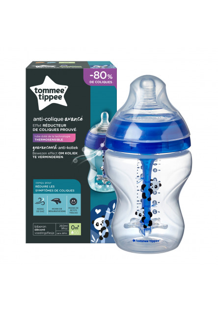Dojčenská fľaša C2N ANTI-COLIC Boy 260ml 0m+