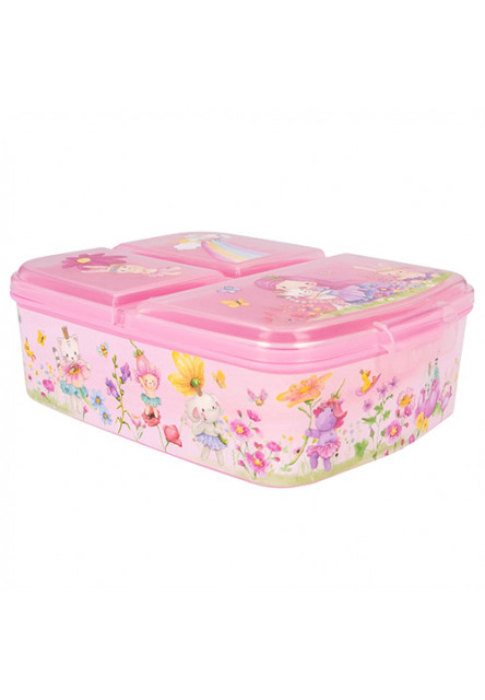 Svačinový box Princess Mimi, 3 přihrádky, růžový Princess Mimi