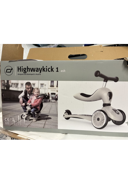 Detská kolobežka 2v1 scoot and ride - highwaykick 1 - ash - Rozbalené
