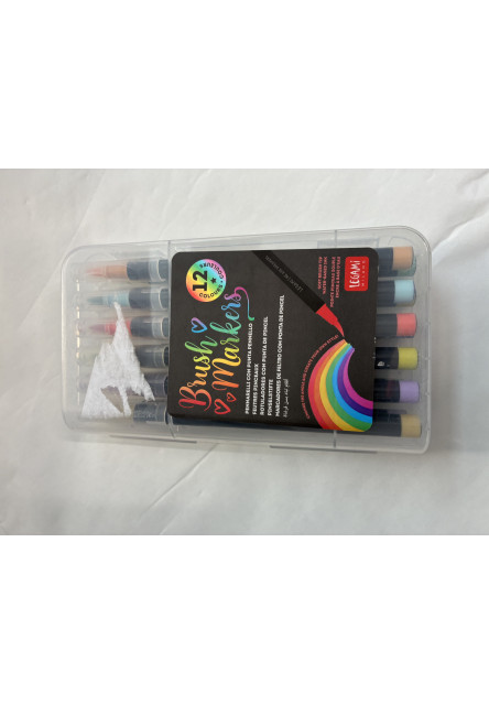Súprava fixiek Legami Brush Markers Legami Set Of 12 Brush Markers - Brush Markers - Bright Colours - kópia