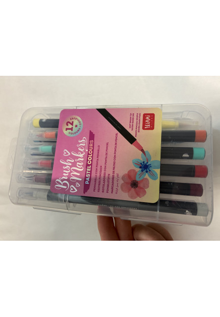 Súprava fixiek Legami Set Of 12 Brush Markers - Brush Markers - Pastel Colours - Chýbajúca fixka