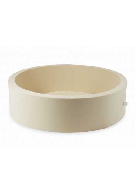 Detský suchý bazénik okrúhly 110x30 bez loptičiek - béžový Elis design