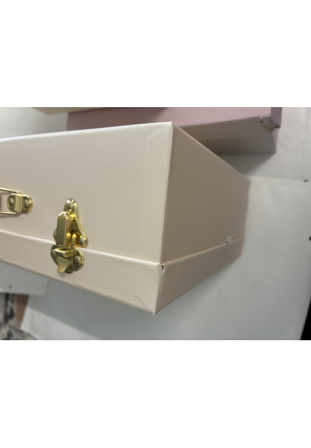Úložné boxy kufríky ružové - Poškodené boxy