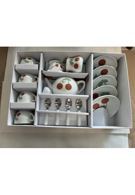 Porcelánový čajový set Čerešňa - Poškodená krabica