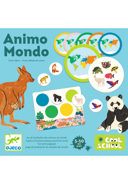 Zvieratá sveta (Animo Mondo): priraďovanie zvierat k svetadielom DJECO