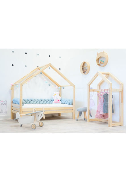 Domčeková posteľ DOMINANT Premium s voliteľnou zábranou rozmer lôžka: 100 x 200 cm, šuplík, nožičky: s nožičkami a so šuplíkom, zábrany: predná
