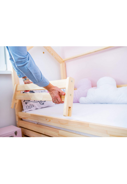 Domčeková posteľ Premium so šuflíkom rozmer lôžka: 80 x 160 cm, šuplík, nožičky: s nožičkami, bez šuplíka, zábrany: žiadna
