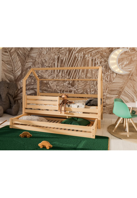 Domčeková posteľ Premium so šuflíkom rozmer lôžka: 80 x 160 cm, šuplík, nožičky: s nožičkami, bez šuplíka, zábrany: žiadna