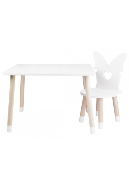 Detský stôl a stoličky Motýlik variant: stôl + 1 stolička Elis design