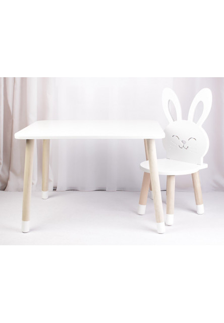 Detský stôl a stoličky Zajačik variant: stôl + 1 stolička Elis design