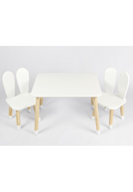 Elis design Detský stôl a stoličky Zajačie ušká variant: stôl + 2 stoličky