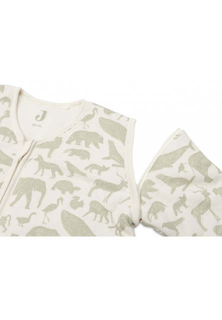 Spací vak 2v1 90cm Animals Olive Green