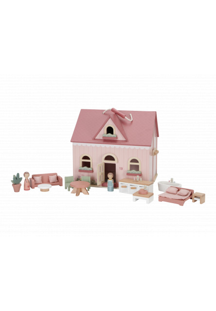 Domček pre bábiky drevený prenosný Little Dutch