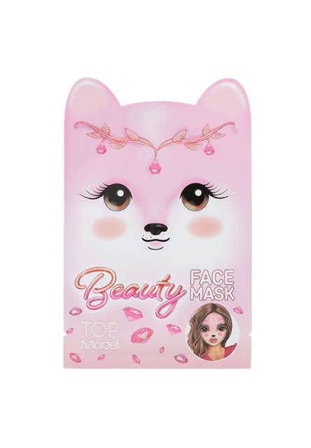 ASST | Tvárová maska s fantasy zvieratkami, Ružová - Líška Top Model