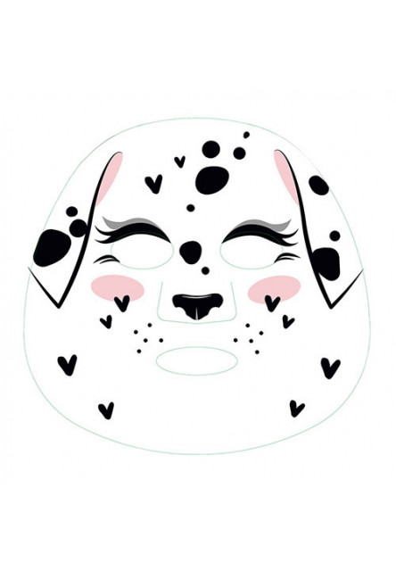 ASST | Tvárová maska so psíkmi, Strakatá - Dalmatín